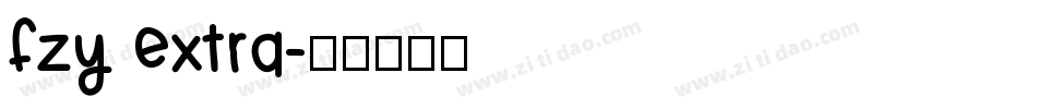 fzy extra字体转换